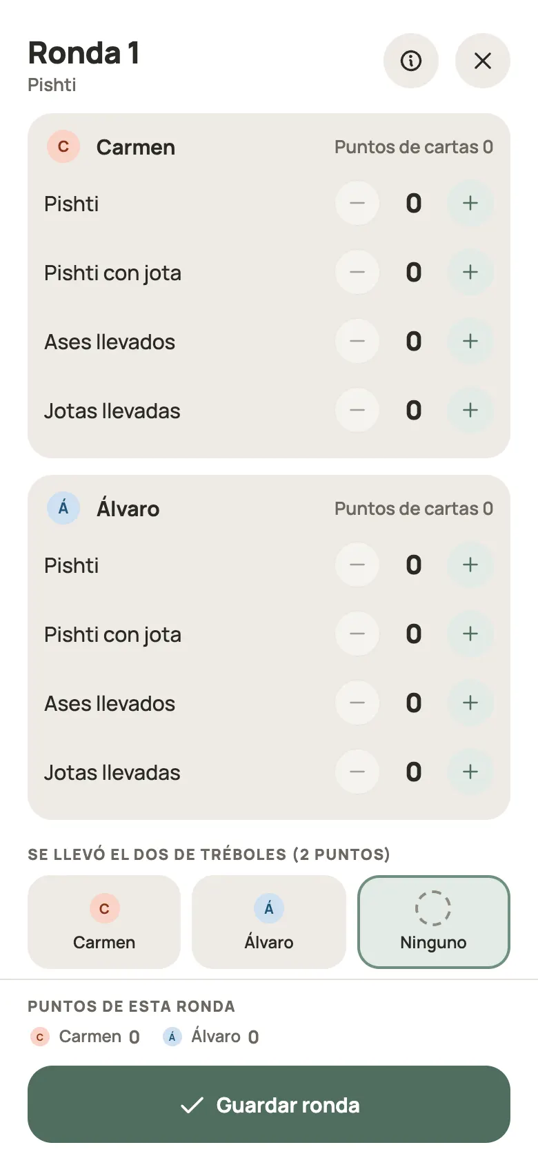 Anotar una ronda de Pishti en Yazboz Guru