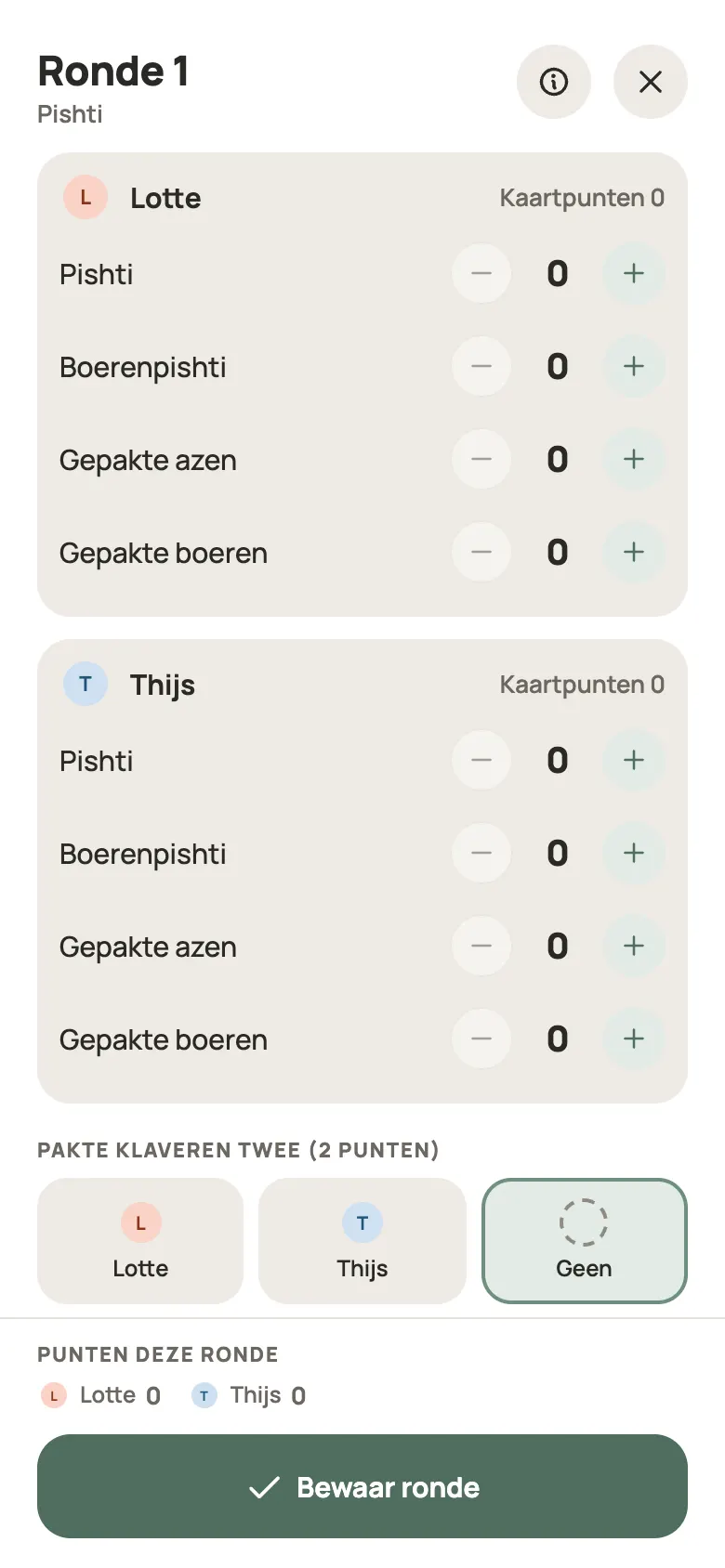 Een ronde Pishti invullen in Yazboz Guru