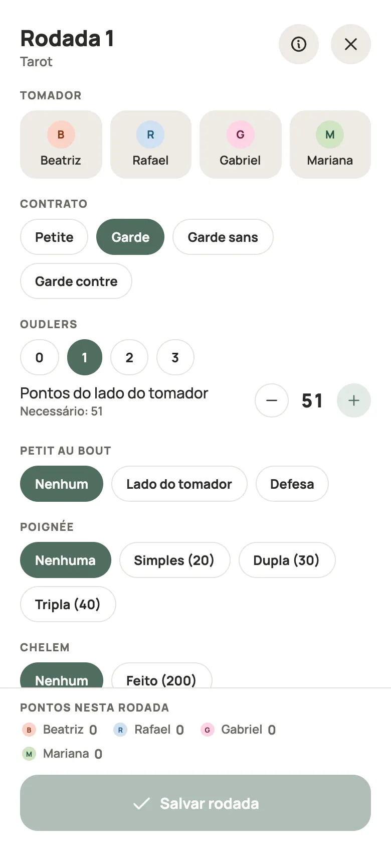 Anotando uma rodada de Tarot no Yazboz Guru