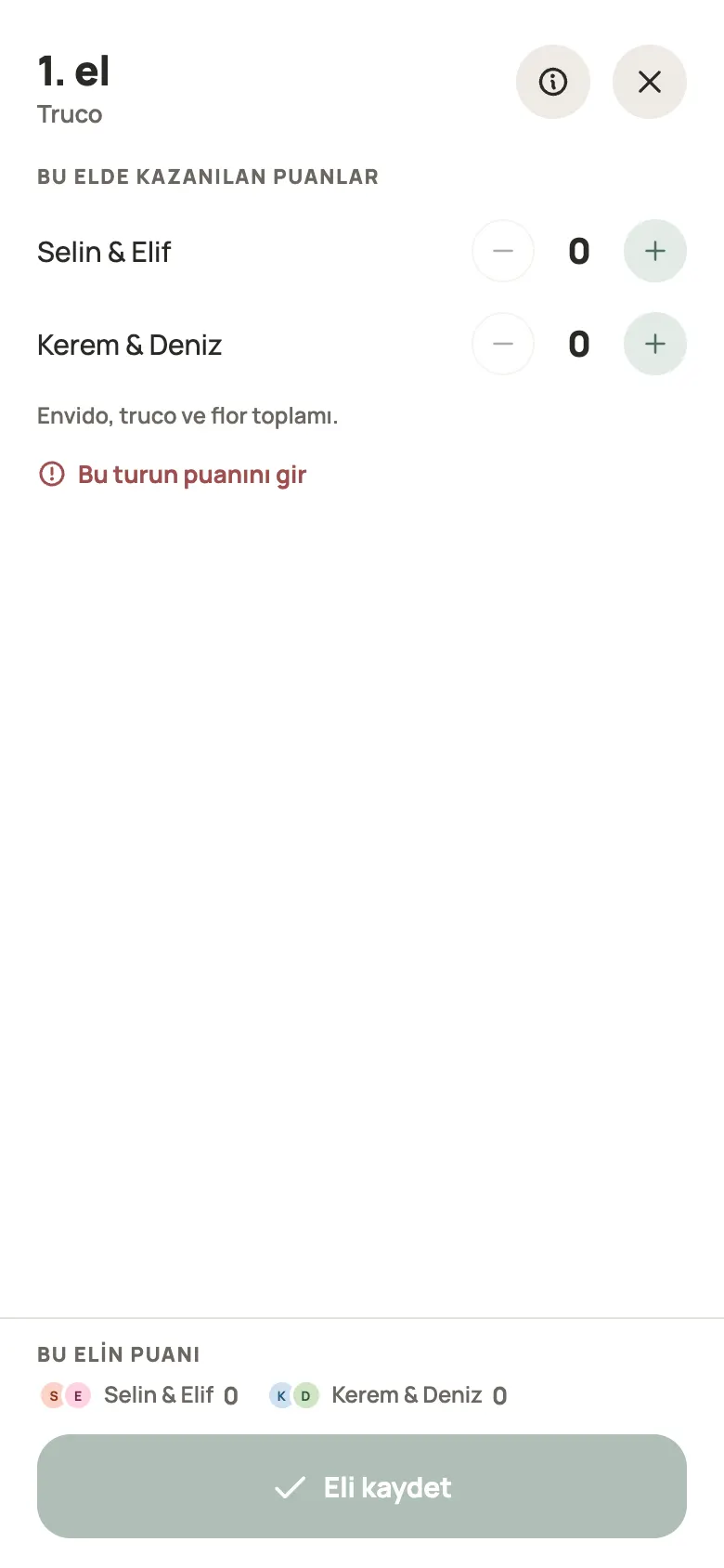 Yazboz Guru’da bir Truco elinin girişi