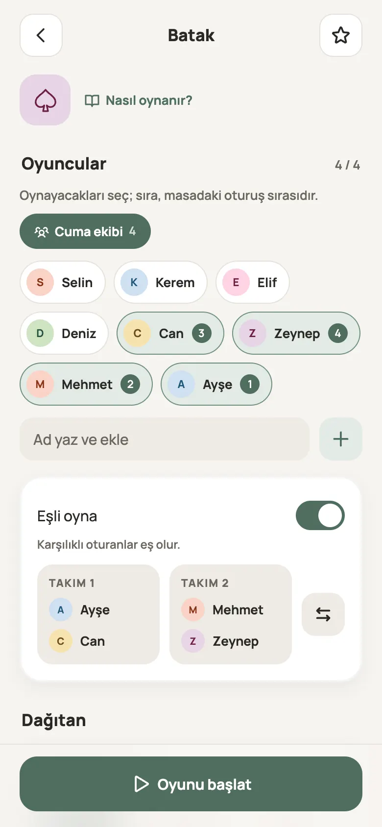 Oyun kurulumu