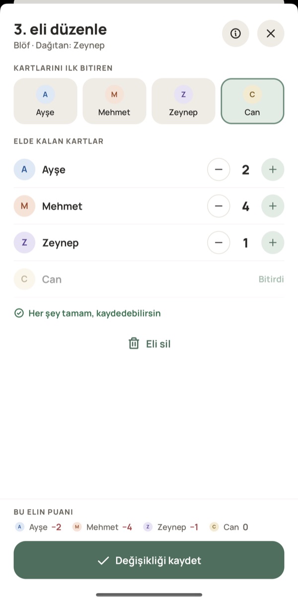 Yazboz Guru’da bir Blöf elinin girişi